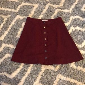 Avec Les Filles button skirt